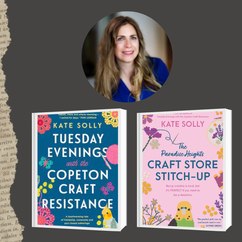 Author face and book cover
